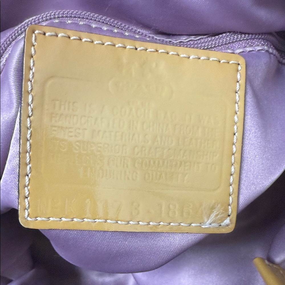 Coach Tan and Brown Signature Madison Sophia Snakeskin Satchel - Picture 11 of 13